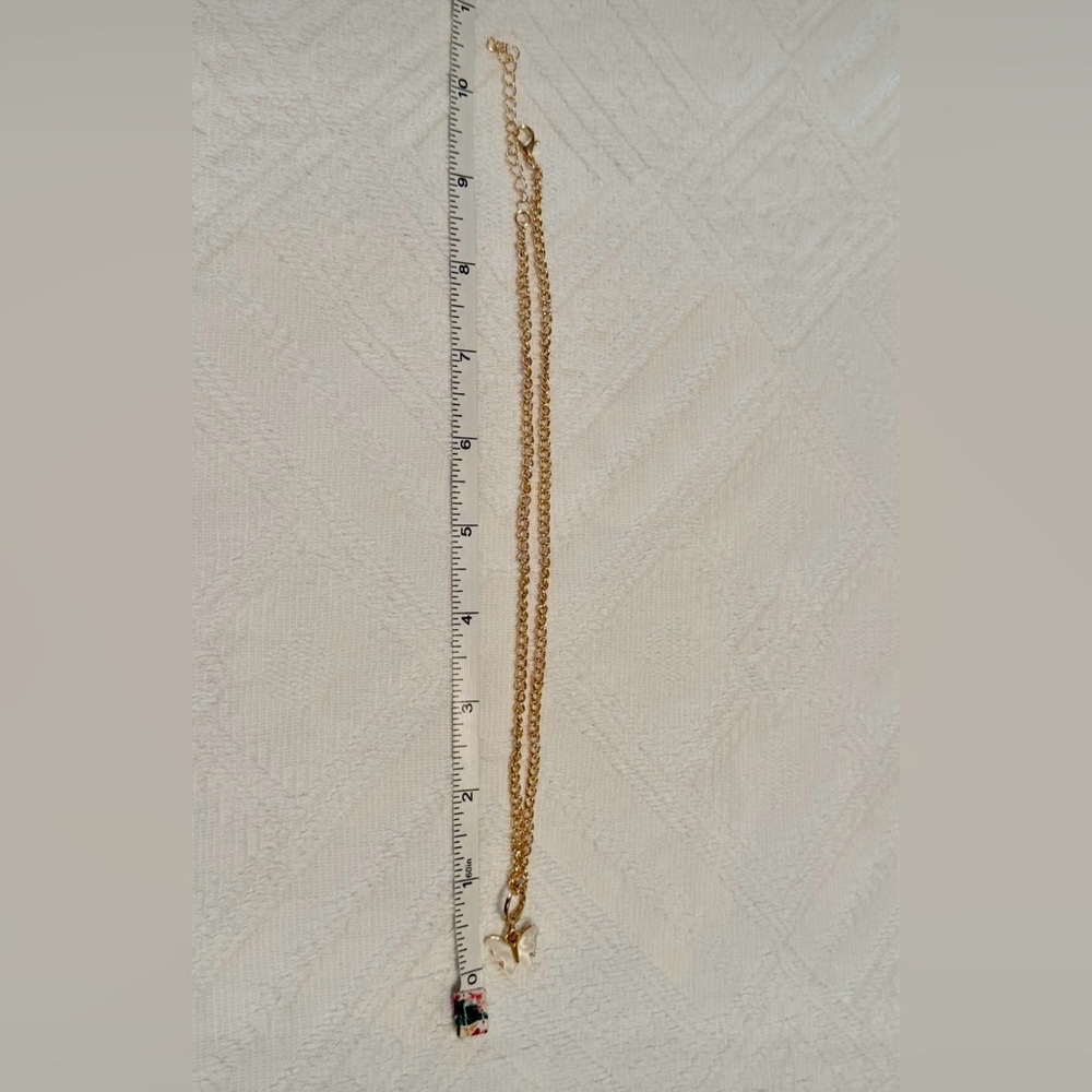 Necklace - 16-18” gold tone w/pearlized butterfly pendant. New. BOGO offer ⬇️ - Picture 10 of 10
